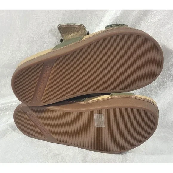 Revitalign Women's Orthotic Adjustable Leather Wedges - Nova - Olive - Sz 7B - Picture 6 of 6